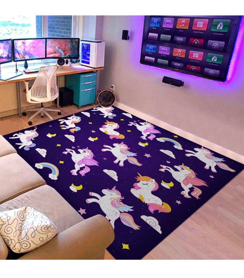 Unicorn Area Rug for Kids Room Bedroom 39 x 59
